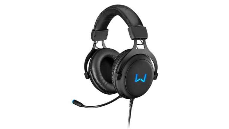 Headset Gamer Volker USB 7,1 3D Surround Sound LED Azul Warrior
