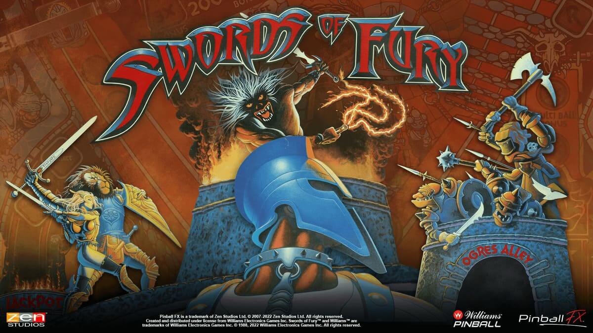 Pinball FX - “Swords of Fury” da Williams de 1988