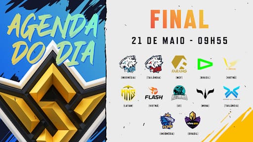 Times Classificados Final do Free Fire World Series