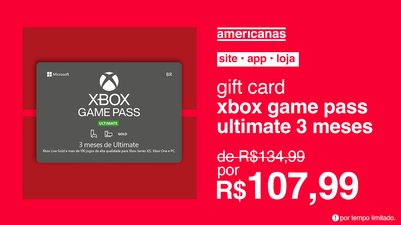 Xbox Game Pass Ultimate - Americanas