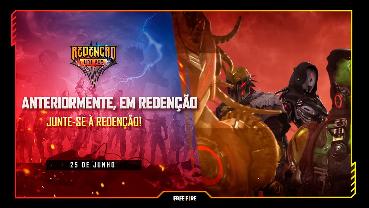 NOVA ATUALIZAÇÃO CHEGANDO! BARBA E BANDEIRÃO, REDENÇÃO 2023 E SKINS DE  GRAÇA, NOVIDADES FREE FIRE 