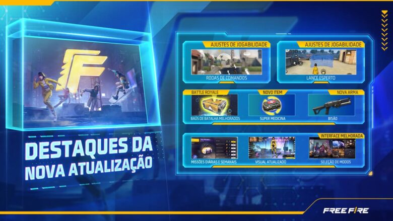 Free Fire - atualização da marca