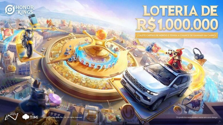 Honor of Kings - evento LOTERIA DE R1.000.000
