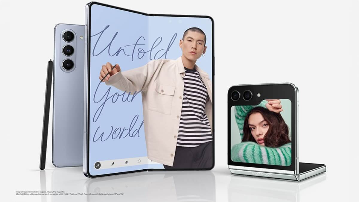 Galaxy Z Fold5 e Galaxy Z Flip5