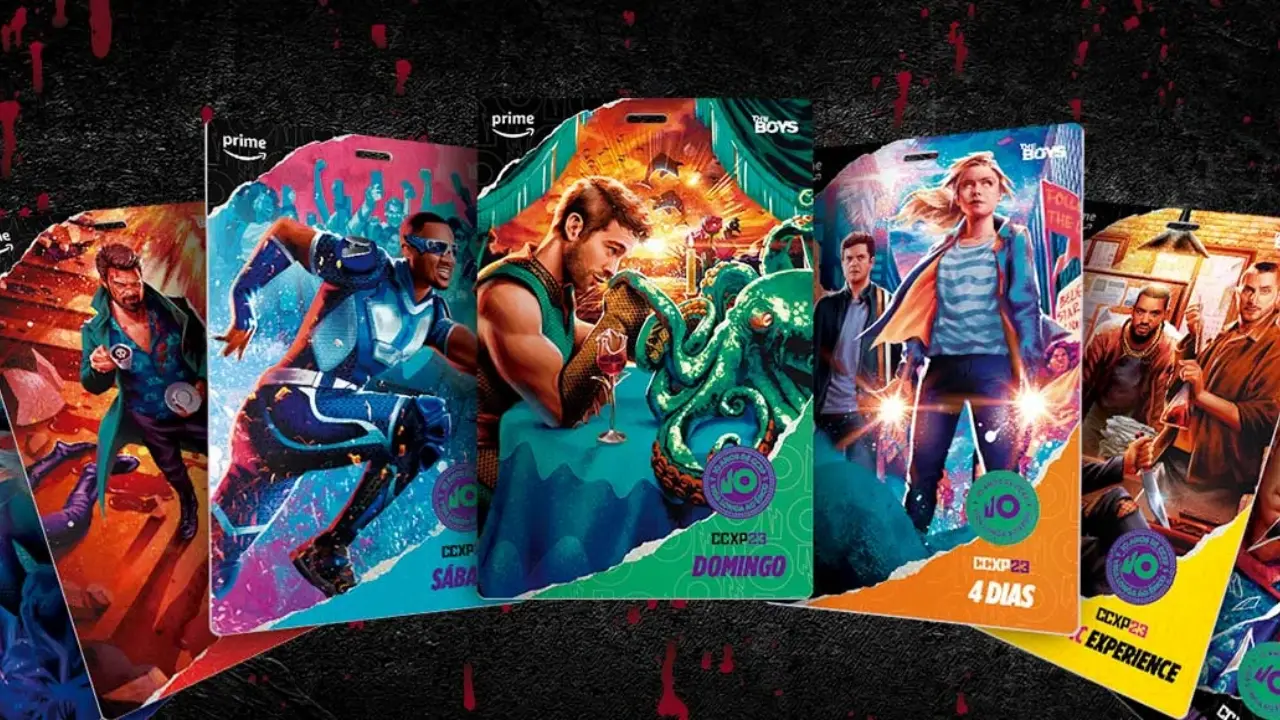 CCXP23 revela as artes das credenciais baseadas em 