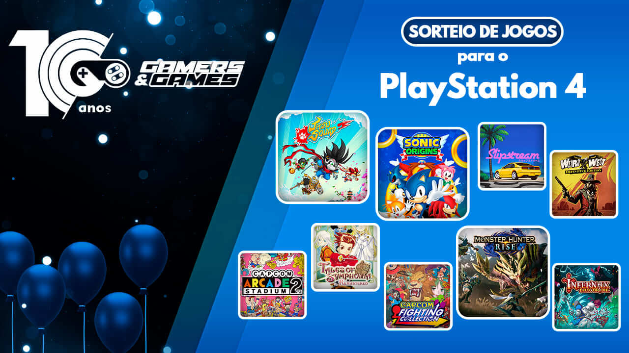 Gamers & Games 10 Anos - Sorteio de Jogos para o PS4!