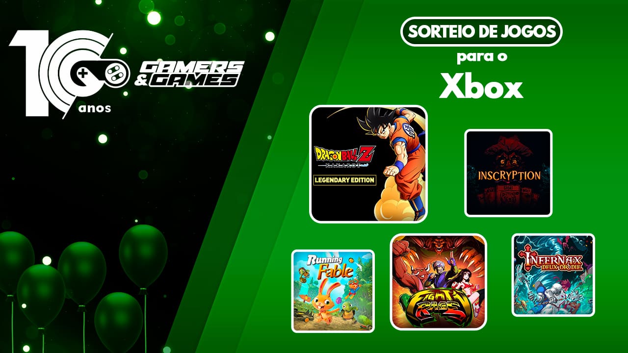 Gamers & Games 10 Anos - Sorteio de Jogos para o Xbox!