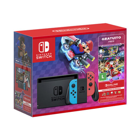 Nintendo Switch + jogo digital Mario Kart 8 Deluxe