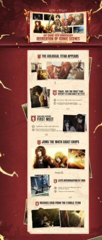 Mobile Legends Bang Bang e Attack on Titan