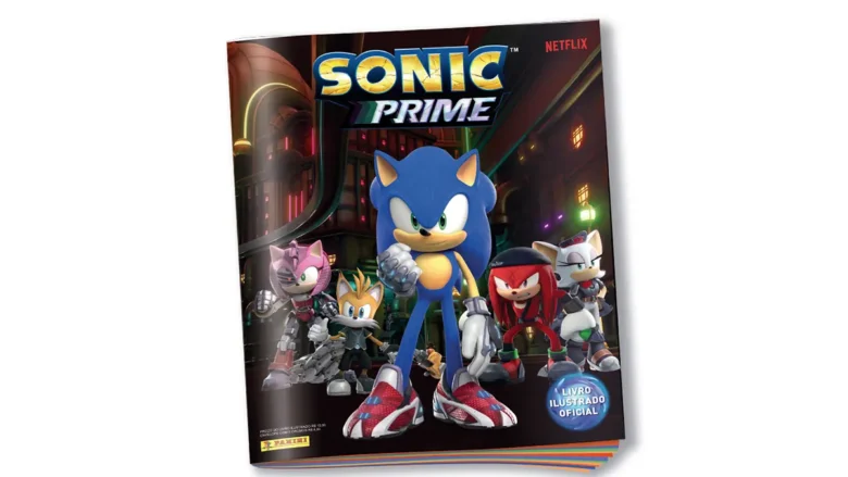 Sonic Prime - álbum de figurinhas da Panini