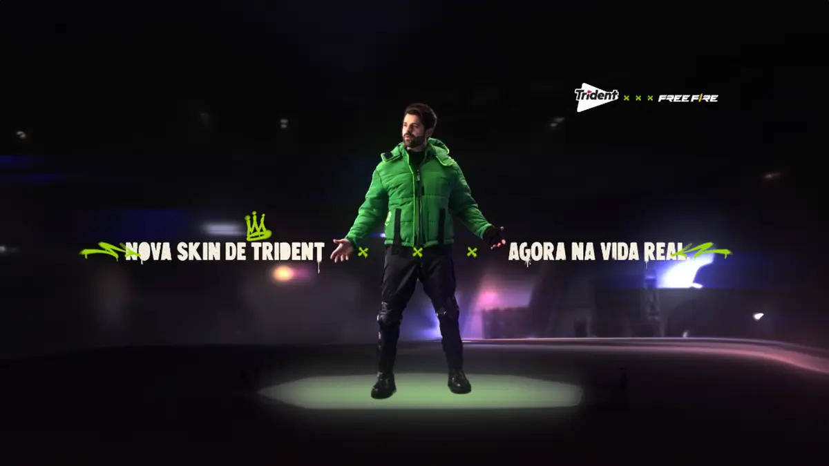 Trident lança jaqueta com Free Fire e Alok