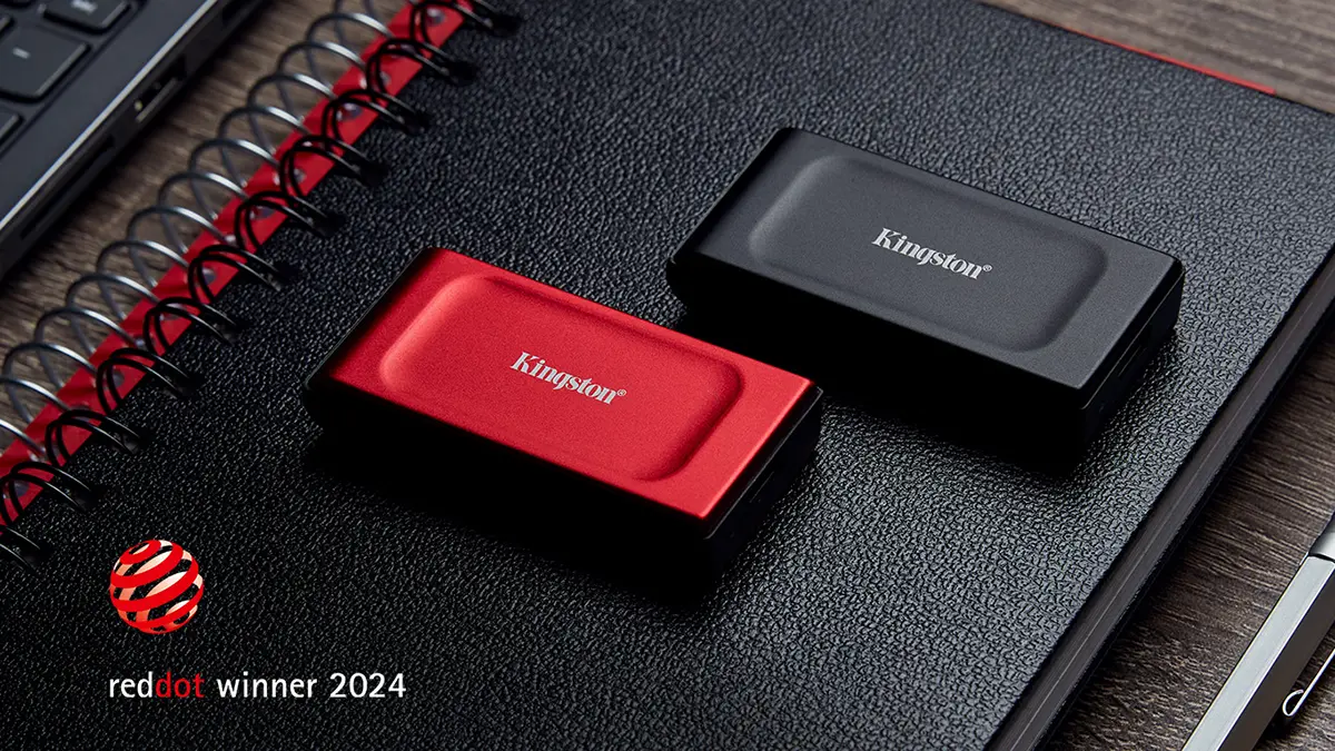 Kingston SSD Externo XS1000 em vermelho (1)