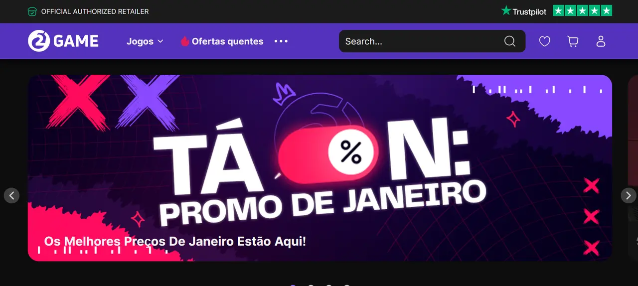 A 2GAME lança seu novo site no Brasil com design moderno, navegação aprimorada e promoções de até 90% em jogos. Confira as ofertas!