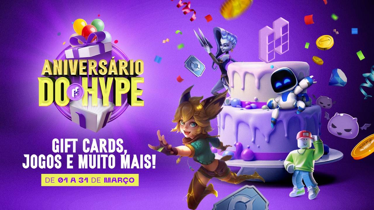 Hype Games - promoção 9 anos