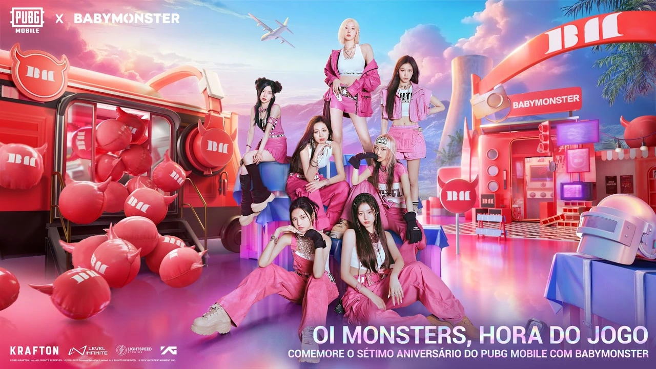 PUBG MOBILE e BABYMONSTER se unem em uma collab épica com dança, música e recompensas exclusivas.