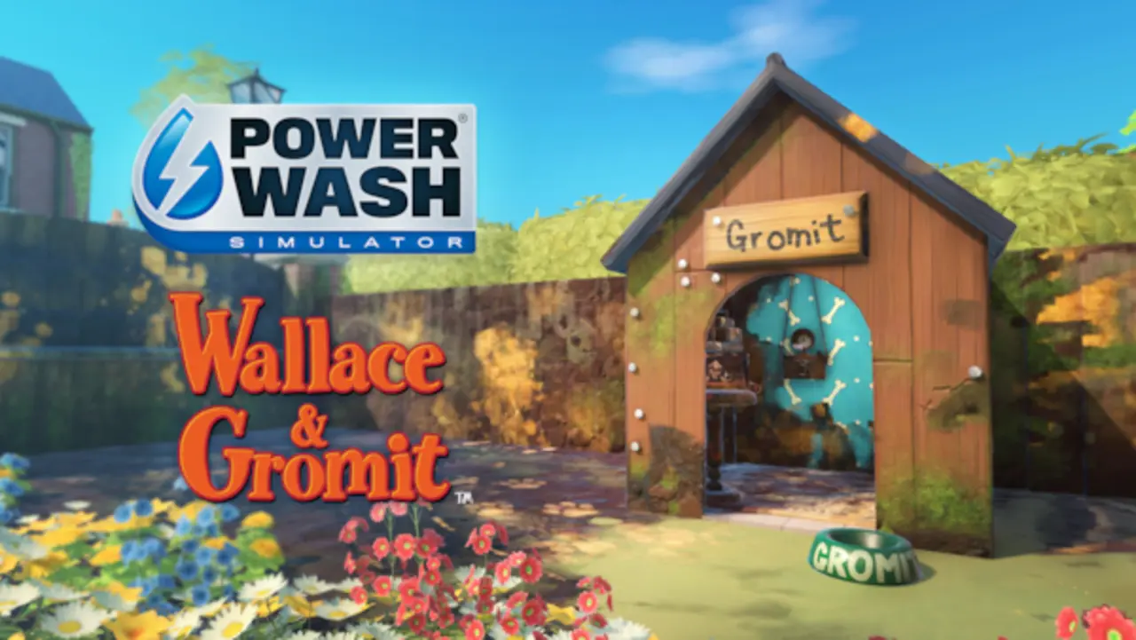 O DLC Wallace & Gromit PowerWash chegou! Limpe invenções, veículos e até um foguete nesse divertido crossover.