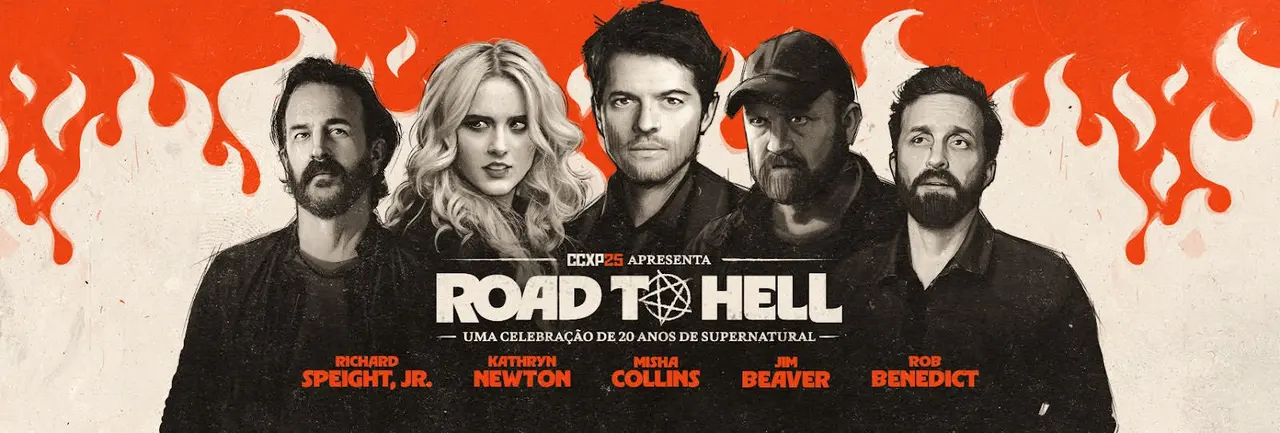 A CCXP25 celebra os 20 anos de Supernatural com Misha Collins, Kathryn Newton e outros astros em uma experiência única para os fãs da série.