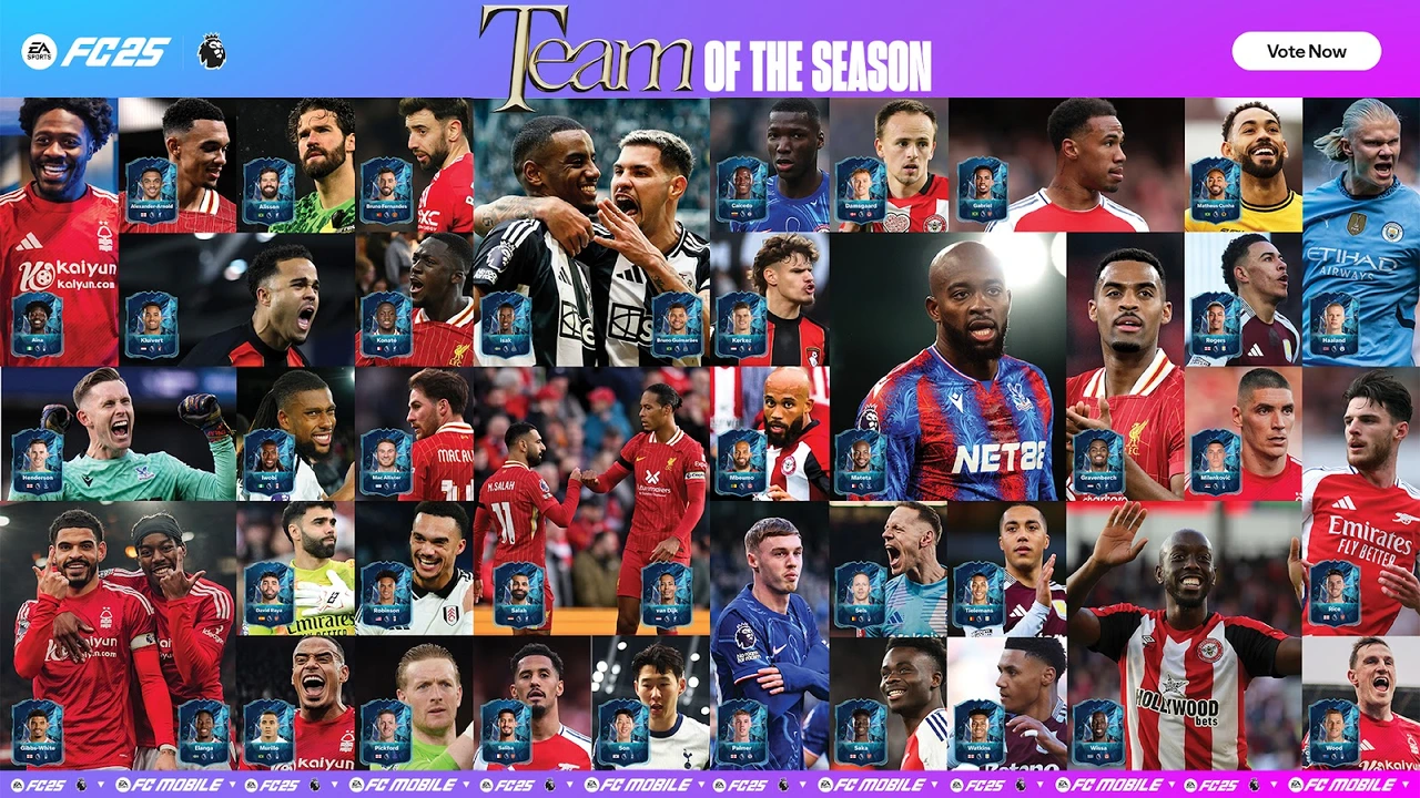 A votação da TOTS da Premier League em FC 25 está aberta! Escolha seus craques favoritos até 21 de abril e impacte o jogo.