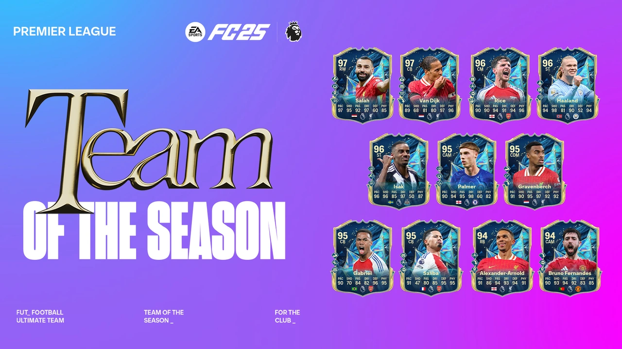 TOTS da Premier League, EFL e BWSL já estão disponíveis no FC 25.