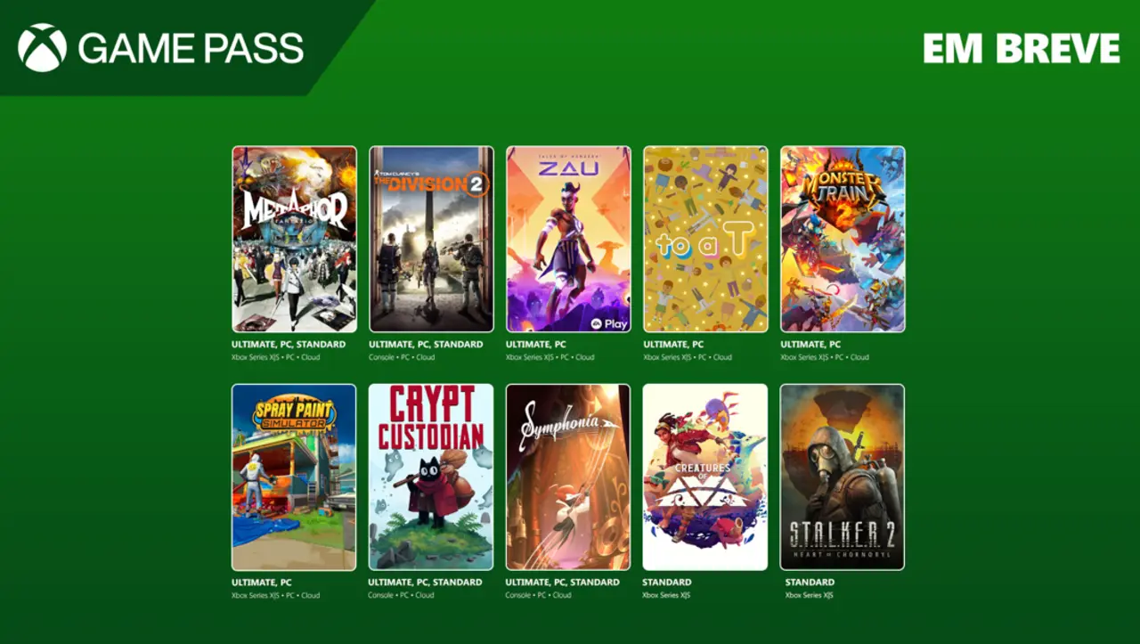 Metaphor ReFantazio lidera os lançamentos do Game Pass