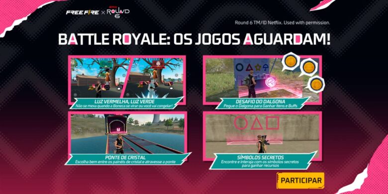 Free Fire - desafios