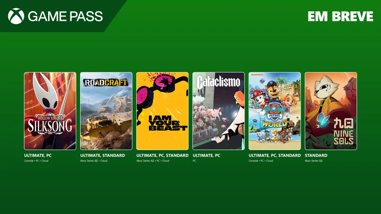 XBOX GamePass Setembro 2025