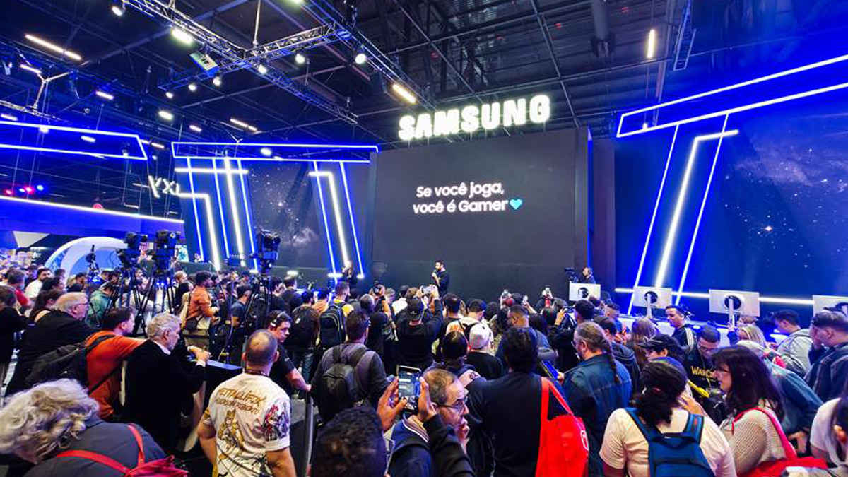 Gameplays, desafios e painéis especiais agitam o estande da Samsung na BGS 2025 nesta sexta-feira