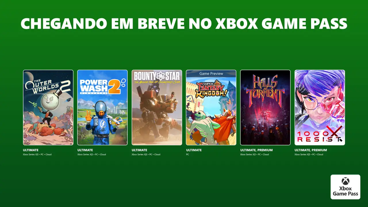 XBOX GamePass Outubro 2025