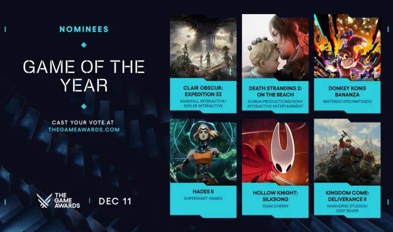 The Game Awards 2025 - melhores do ano