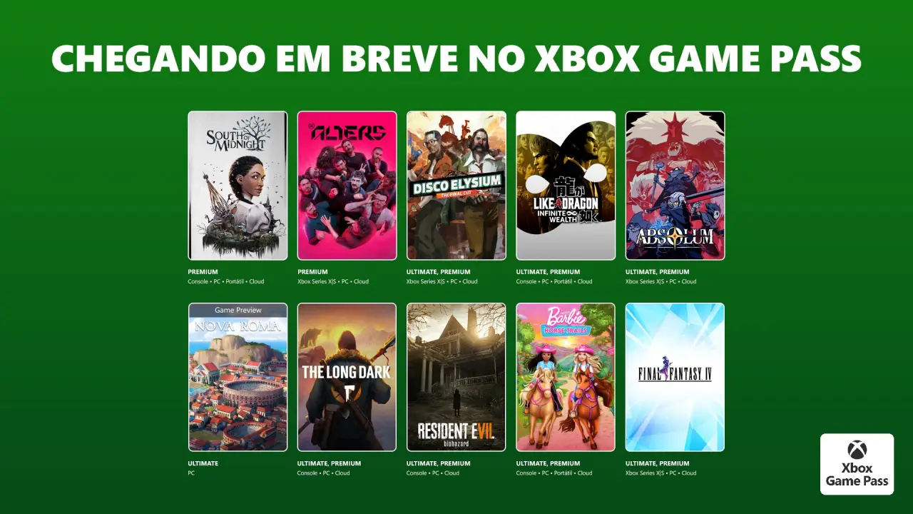 Xbox Game Pass - Março 2026