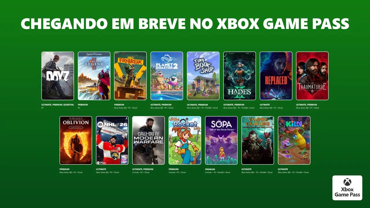 Xbox Game Pass - Abril 2026
