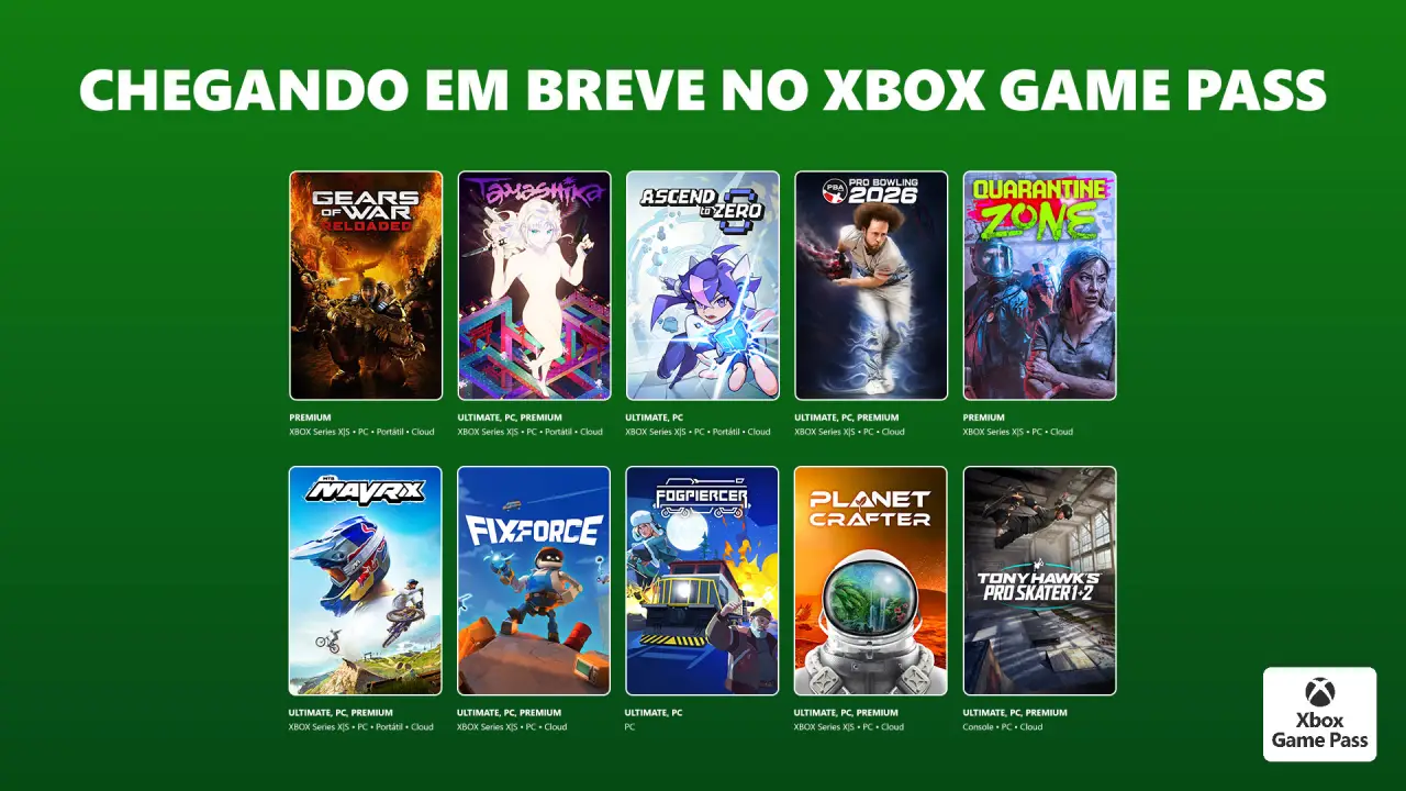 Game Pass Julho 2026
