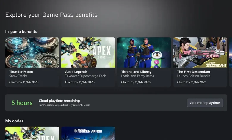 Xbox Cloud Gaming - Limite de horas